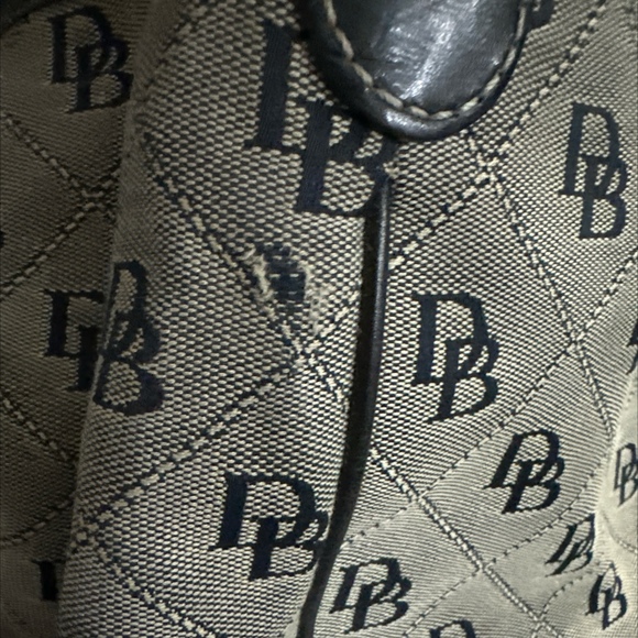 Dooney & Bourke Black and Gray Handbag with Pink Interior Tote - Picture 8 of 8